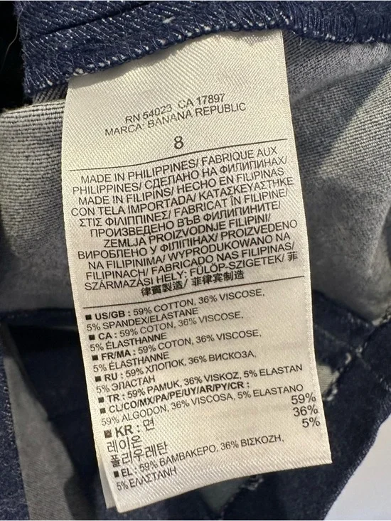 Banana Republic Denim Sleeveless Sheath Dress with Back Cutout - Picture 4 of 4